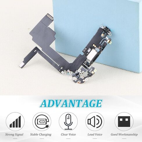 Replacement for iPhone 15 Pro Charging Port Dock Connector for iPhone 15 Pro A3102 A2848 A3101 A3104 Charging Port Replacement USB Charger Board Flex Cable Assembly Accessories with Repair Tools in Saudi Arabia