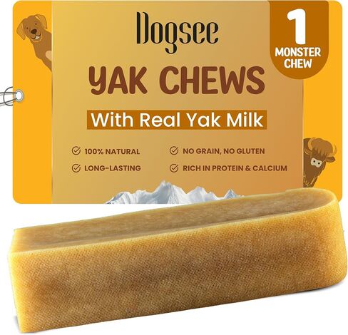 Dogsee Original Himalayan Yak Cheese Dog Chews 1lb (Small - 3 Chews) | ياك يمضغ للكلاب الصغيرة | الكلب يمضغ الجلود الخام حرة | يعامل الكلب القابل للهضم بسهولة in Kuwait