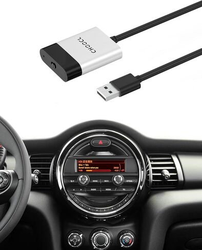 Bluetooth Car Adapter Compatible for BMW Mini Cooper CIC and Boost CD System- USB & AUX Interface, Bluetooth Receiver for iPod Music Sourse Compatible with iOS/Android in Saudi Arabia