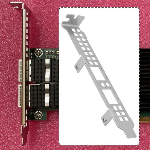 Create idea 2pcs Full Height Profile Bracket with Screws Compatible with Mellanox Mcx631102a 10G/25G ConnectX-6 LX 02YG184 in Saudi Arabia