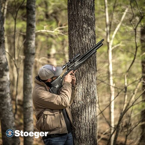 مسدس هوائي Stoeger XM1 Scout PCP - عيار 22 - أسود اصطناعي مع سحب قابل للتعديل in Kuwait