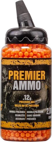 لعبة وجه 12GFO2J Premier .12 جرام 6 مم برتقالي Airsoft BBS (عدد 2000) in Kuwait