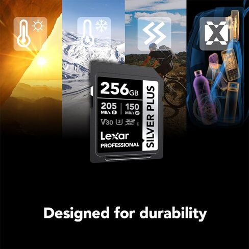Lexar Professional Silver Plus SDXC UHS-I Card 256GB Memory Card in Saudi Arabia