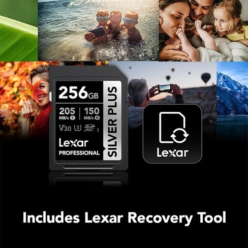 Lexar Professional Silver Plus SDXC UHS-I Card 256GB Memory Card in Saudi Arabia