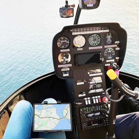 OHLPRO Pilot Kneeboard لأجهزة iPad والأجهزة اللوحية 7 - 11 بوصة، حزام مطاطي مطور من قطعتين لملاءمة آمنة على الفخذ، زوايا رؤية قابلة للتعديل، مادة بلاستيكية ممتازة، مثالية للطيران والمشاهدة in Saudi Arabia
