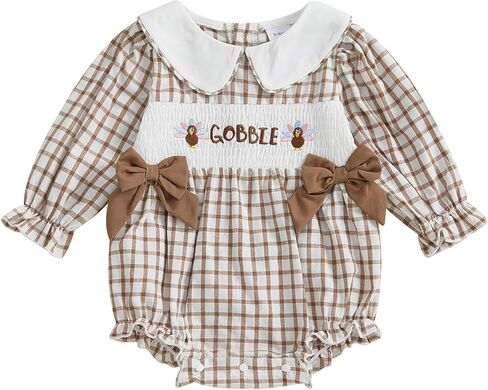 Newborn Baby Girl Easter Outfit Bunny Bubble Romper Long Sleeve Onesie Jumpsuit Smocked Baby Clothes Spring Bodysuit in Saudi Arabia
