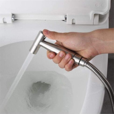 Toilet Sprayer Kit Brass Shower Sprayer Replacement Spray Compatible with Premium Cloth Diaper Sprayer - Stainless Steel Hand Shower FlushShower Nozzle Spray Gun Shower Set Wall M in Saudi Arabia