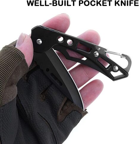 3 قطع من سكين الجيب القابل للطي، سكين تكتيكي، شفرة حادة للغاية مقاس 2.5 بوصة فقط، جيدة للتخييم والأنشطة الداخلية والخارجية، سهلة الحمل، هدية للرجال in Kuwait