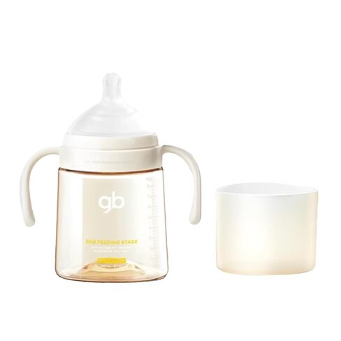 gb Feeding Series 3rd Stage Baby Bottle 10oz 300ml PPSU BPA-Free, Anti-Colic, Soft Silicone, Ergonomic Handle, Easy to Clean, Ideal for Newborn Essentials & Breastfeeding, 6+ Months in Saudi Arabia