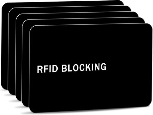 RFID Blocking Card - 1 Pack, Contactless NFC Credit Card ID Protection Safe Bank Card Passport Entire Wallet Purse Shield Protector Blocker Guard (Pack of 1) in Saudi Arabia
