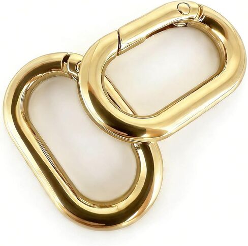 20 Pack 1 Inch Oval Carabiner Clip, Spring O Rings Hooks, Metal Spring Key Ring Buckle for Bags,Purses in Saudi Arabia