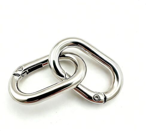 20 Pack 1 Inch Oval Carabiner Clip, Spring O Rings Hooks, Metal Spring Key Ring Buckle for Bags,Purses in Saudi Arabia