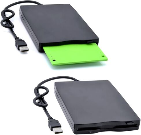 Toyvian Laptop USB External Diskette Drive Floppy Disk to Use No External Power Required in Saudi Arabia