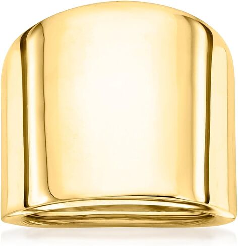 Ross-Simons Italian 14kt Yellow Gold Wide Polished Ring in Saudi Arabia