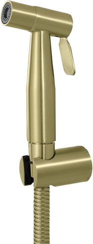 HandheldSprayer for Toilet Brass Baby Cloth Diaper Sprayer Portable Hand Held ToiletSprayer Head withHose and Bracket, for Feminine Wash, Easy to Install,Black(Rose Gold) in Saudi Arabia
