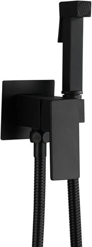 Sprayer Brass Portable HandheldSprayer for Toilet Black Baby Cloth Diaper Sprayer for Hot and Cold Water Hand Held ToiletSprayer Head withHose for Feminine Wash,B(A) in Saudi Arabia