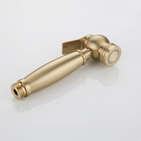 HandheldSprayer for Toilet Brass Portable Baby Cloth Diaper Sprayer Brushed GoldFaucet withHose, for Feminine Wash, Pet Washing, Easy to Install,B(B) in Saudi Arabia