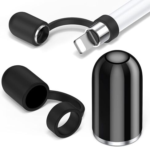 for Apple Pencil Cap 1st Generation Magnetic iPencil Replacement for Apple Pen Top Stylus Cover AntiFall Silicone Holder for iPad Pro 10.5" 12.9" 9.7" for iPad A16 11 10 9 8 7 6 Air 3 Mini 5th in Saudi Arabia