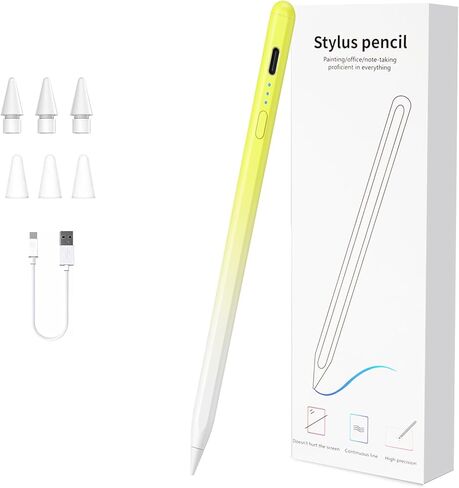 Stylus Pen for iPad 2018-2025, 13 Mins Fast Charging Magnetic Pencil (3X Fast Charge) with Tilt Sensitivity & Palm Rejection for iPad 6-8/9/10/11, Air 3/4/5/M2/M3, Mini 5/6/7, Pro 11/12.9/M4/M5 in Saudi Arabia