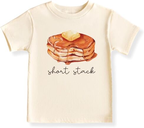 Short Stack Baby Bodysuit, Kids & Toddler T-Shirt – Cute Pancakes Baby Clothes for Boys Girls in Saudi Arabia