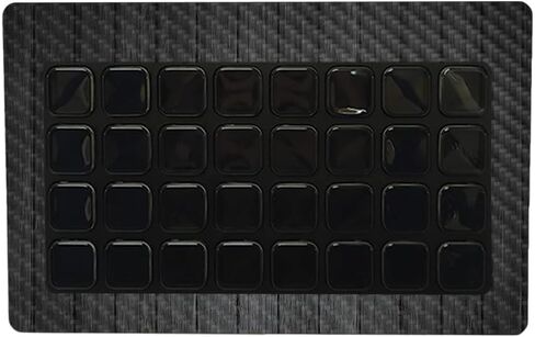غلاف من ألياف الكربون MightySkins متوافق مع Elgato Stream Deck XL - خشب أسود | لمسة نهائية واقية ومتينة من ألياف الكربون | سهل التطبيق وتغيير الأنماط | صنع في الولايات المتحدة الأمريكية in Kuwait