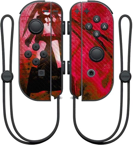 MightySkins Carbon Fiber Skin for Nintendo Joy-Con Controller - Anime Fan | Protective, Durable Textured Carbon Fiber Finish | Easy to Apply, Remove, and Change Styles | Made in The USA in Saudi Arabia