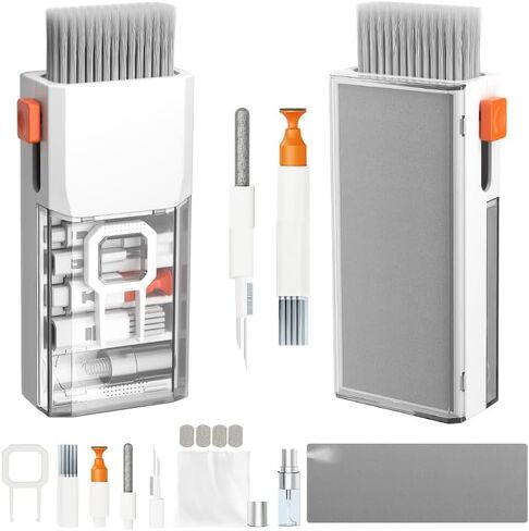 8-in-1 Keyboard and Multi-Function Cleaning Brush for Tablets, Consoles, Cameras, and Laptops in Saudi Arabia