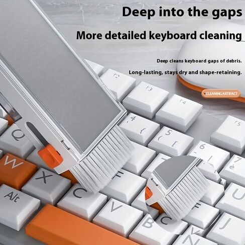 8-in-1 Keyboard and Multi-Function Cleaning Brush for Tablets, Consoles, Cameras, and Laptops in Saudi Arabia