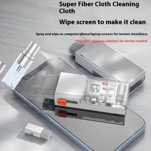 8-in-1 Keyboard and Multi-Function Cleaning Brush for Tablets, Consoles, Cameras, and Laptops in Saudi Arabia