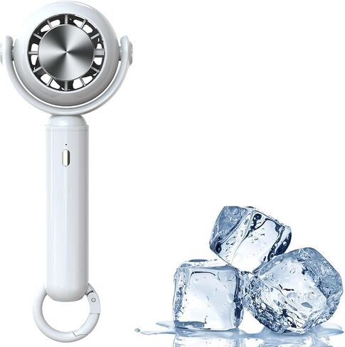 LZLRUN Protable Handheld Cooling Bladeless Fan USB Mini Fan Desktop Bladeless Fan Rechargeable Quiet 3 Gear (Air Conditioner Fan) in Saudi Arabia