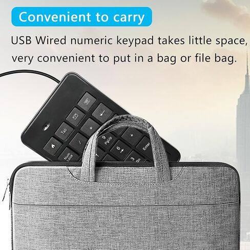 USB Wired Numeric Keypad 5FT, 23 Key Multifunctional Numeric Keyboard, for Accounting, Finance, Supermarkets, Banks, etc. in Saudi Arabia