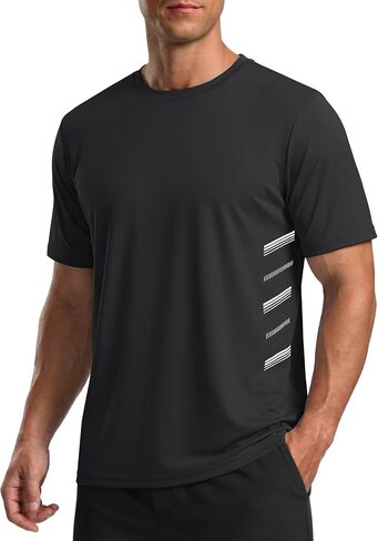 MAGCOMSEN Men's Workout Shirts Short Sleeve Athletic Dry Fit T-Shirts Lightweight Cooling Gym Running Rash Guard in Saudi Arabia