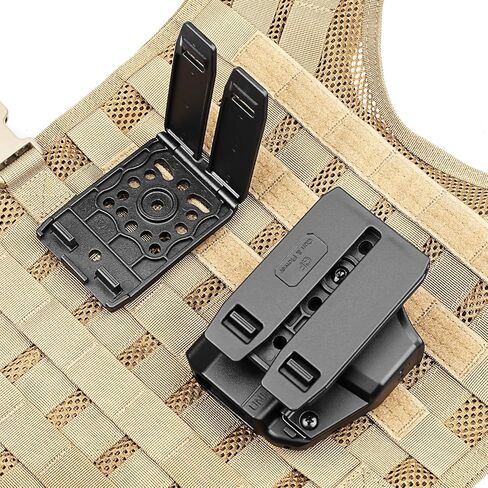 مشبك محول مولي مقاس 3 بوصات من GUN & FLOWER للحافظات، وحقائب Mag، وحقائب Taser x7/X26P، والسترات وحقائب الظهر - تتضمن أدوات التثبيت in Kuwait