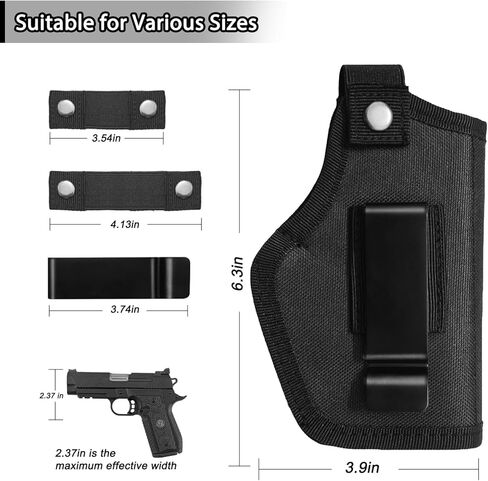 Gun Holster, IWB/OWB Holster for Concealed Carry,Fit:Glock 19/17/23/42/43x Holster Taurus G2C/G3C-Sig Sauer P365 & Similar Handgun,Universal 9mm Subcompact Pistol Holsters in Saudi Arabia