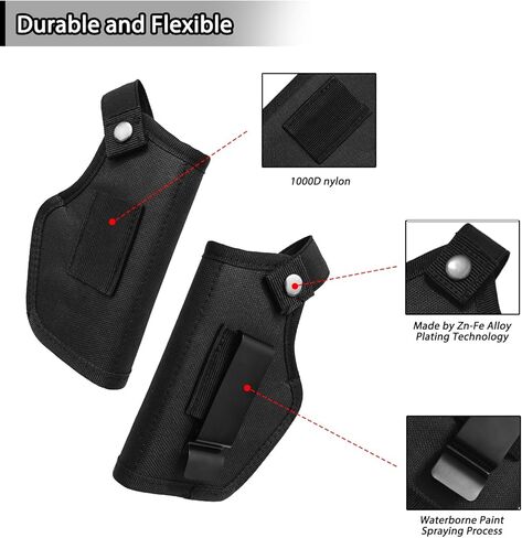 Gun Holster, IWB/OWB Holster for Concealed Carry,Fit:Glock 19/17/23/42/43x Holster Taurus G2C/G3C-Sig Sauer P365 & Similar Handgun,Universal 9mm Subcompact Pistol Holsters in Saudi Arabia