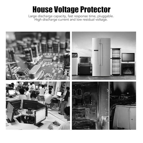 جهاز 2P SurgeProtective، 40KA 275V AC مثبط اللهب PC جهاز إيقاف حامي الجهد المنخفض للمكتب المنزلي، حامل السكك الحديدية DIN in Saudi Arabia