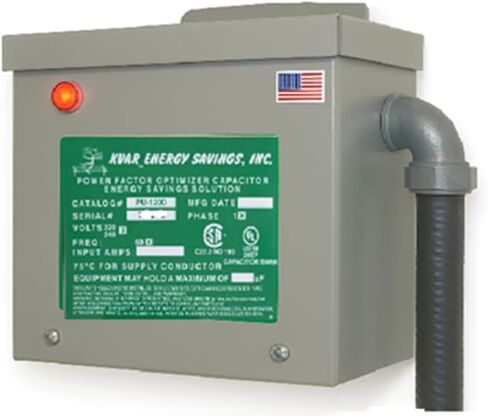 KVAR Energy Unit, Whole House Surge Protection, Power Factor Correction Device, (PU1200L) (Conduit Connector on Left) in Saudi Arabia