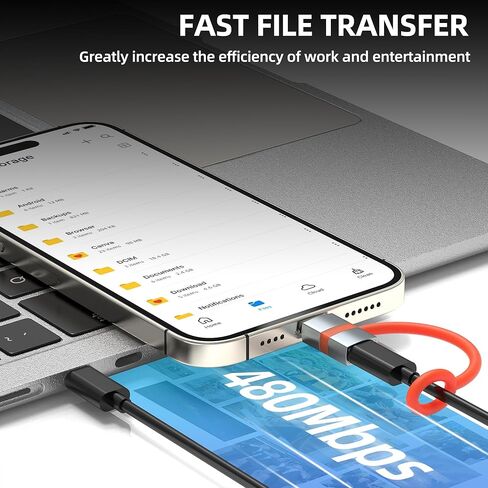 محول USB C إلى Lightning (عبوة من قطعتين) لكابل Iphone 14 13 12 Pro Max لشهادة Apple MFi الإضاءة ذكر نوع C أنثى محول شاحن محول موصل شحن لجهاز Ipad سلك إضاءة سريع in Saudi Arabia