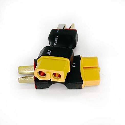 4Pcs XT60 Female to Male T Plug Deans Connector Adapters No Wires for Rc Model LiPo Battery ESC Connectors Conversion Adapter in Saudi Arabia