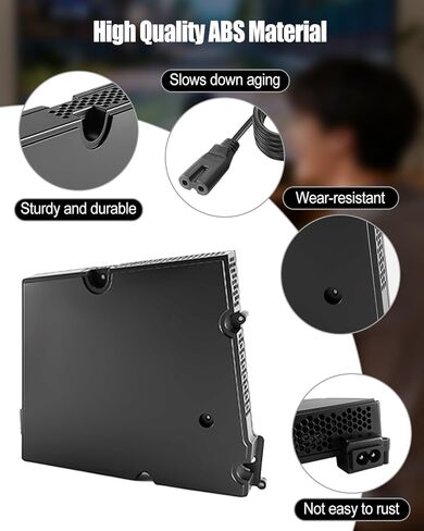 استبدال مصدر الطاقة الداخلي متوافق مع PS5 Slim Power Supply Sony PlayStation 5 PS5 Slim CFI-2000 Host، وحدة التحكم في الألعاب ومحول التيار المتردد وشاحن الطوب مع سلك in Kuwait