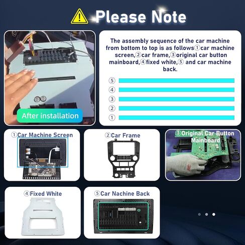 [2G+64G] راديو سيارة لسيارة Ford Mustang 2015-2020 (يتكيف مع 3 أزرار فقط)، ستيريو شاشة لمس Android Volxcereo 9 بوصة مع Carplay/Android Auto، GPS، WiFi، Bluetooth، SWC، EQ، FM/RDS in Kuwait