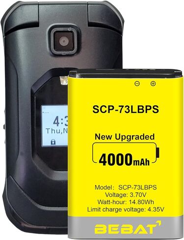 SCP-73LBPS Battery,4000mAh High Capacity New 0 Cycle Li-ion Battery Replacement for Kyocera DuraXV Extreme E4810 Verizon Flip Phone in Kuwait