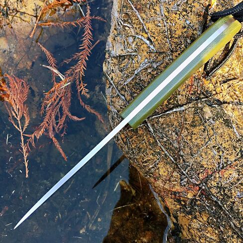 سكين Watchman W229 EDC ذو نصل ثابت 14C28N مقبض ميكارتا من الفولاذ مع أغلفة للأنشطة الخارجية والتخييم (أخضر) in Kuwait