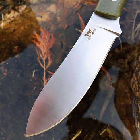 سكين Watchman W229 EDC ذو نصل ثابت 14C28N مقبض ميكارتا من الفولاذ مع أغلفة للأنشطة الخارجية والتخييم (أخضر) in Kuwait