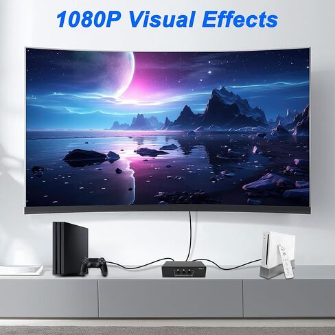 XMSJSIY Component AV Video Switch 3 in 1 Out Composite 5 RCA YPbPr RGB Selector Switcher AV Splitter Converter Box 3-Way Hub 1080P for Xbox 360 Wii PS2 PS3 DVD VCD EVD HDVD in Saudi Arabia