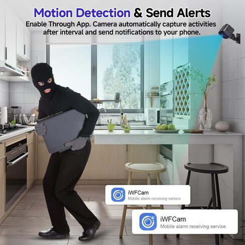 2026 Mini HD Nanny Cam Hidden Camera, Enhanced Low Light Night Vision, Remote Discreet Monitoring for Elderly Care, Children, Pets & Home Security, 2.4GHz Wireless Camera, Auto Sleep/Wake Mode in Saudi Arabia