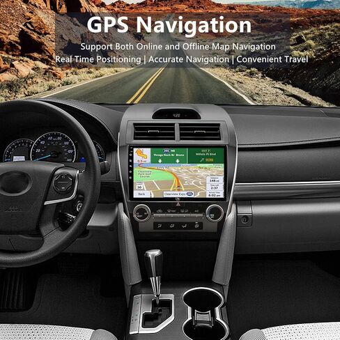 راديو السيارة لتويوتا كامري 2012-2014: استبدال ستيريو 8-Core 4GB+64GB Android 15 مع CarPlay اللاسلكي Android Auto - وحدة رأس تعمل باللمس مقاس 10.2 بوصة مع GPS Bluetooth WiFi in Kuwait