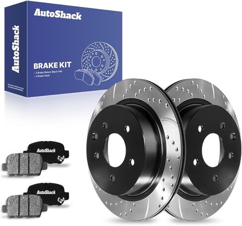وسادات الفرامل السيراميكية لدوارات الفرامل الخلفية من AutoShack | بديل لسيارة نيسان روج 2008-2013 2014-2015 روج سيليكت 2014-2017 جوك 1.6L 2.5L AWD FWD | طقم فرامل 6 قطع in Saudi Arabia