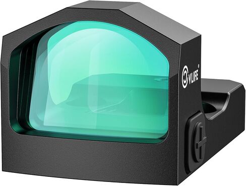 CVLIFE WolfCloak X04 Motion Awake Green Dot Sight for RMR Cut Footprint, 3 MOA Green Dot Open Reflex Sight, 24mm Lens Optics Scope for Full-Sized Pistols, Adapter for Glock MOS & 21mm Picatinny Base in Saudi Arabia