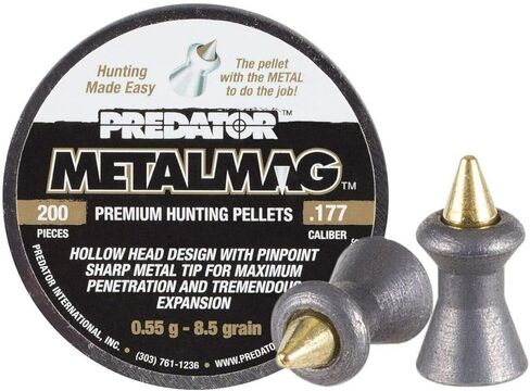 Predator Polymag Metalmag .177 Metal Tipped Airgun Pellets, 100-pack in Saudi Arabia